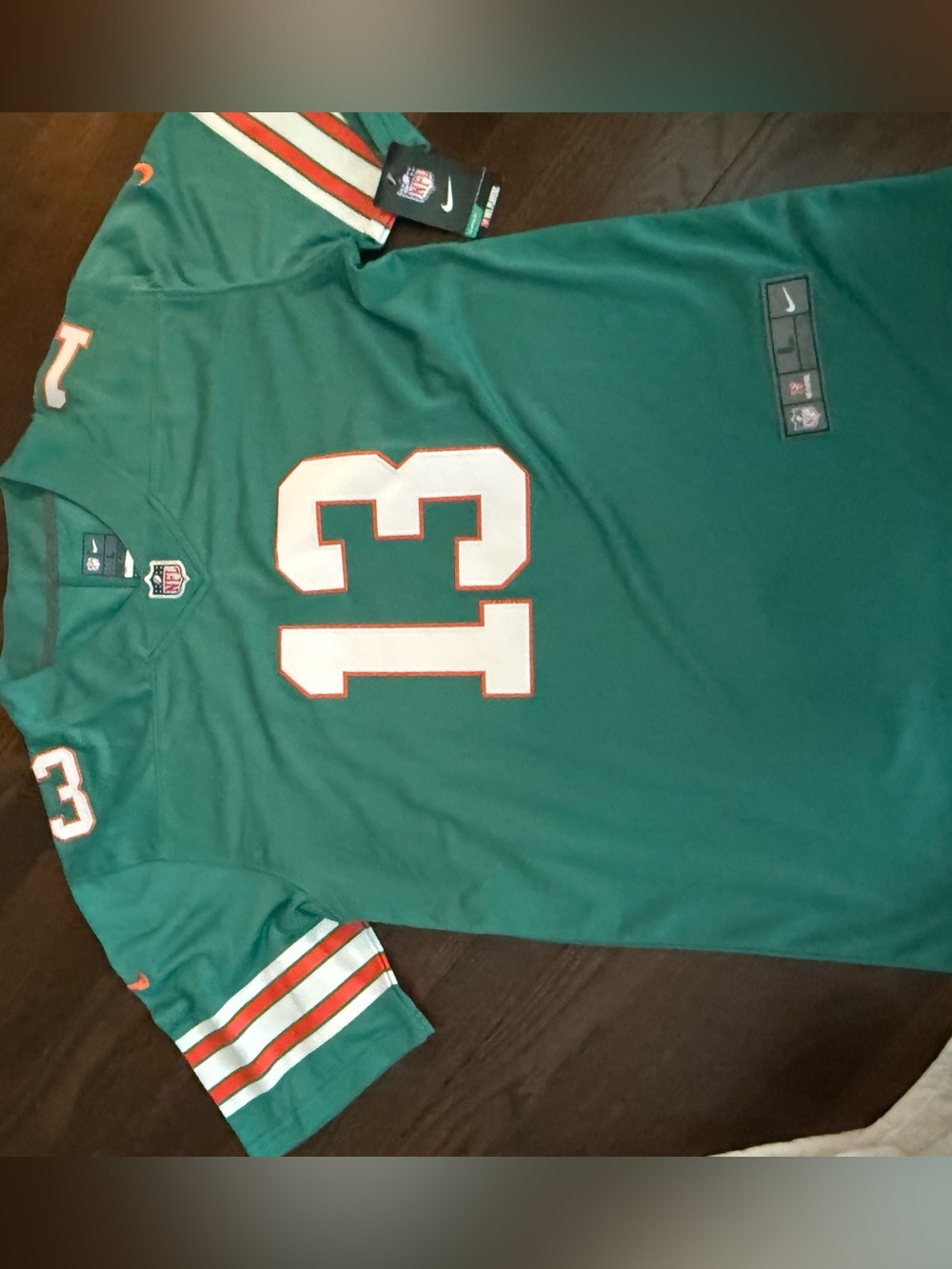 Nike Teal Miami Dolphins #13 Football Jersey